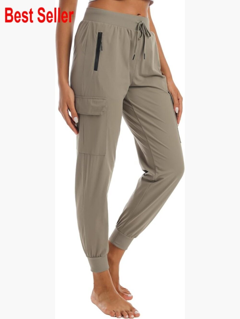 Water Resistant Hiking Pants with Pockets Quick Dry Soft Athletic Joggers